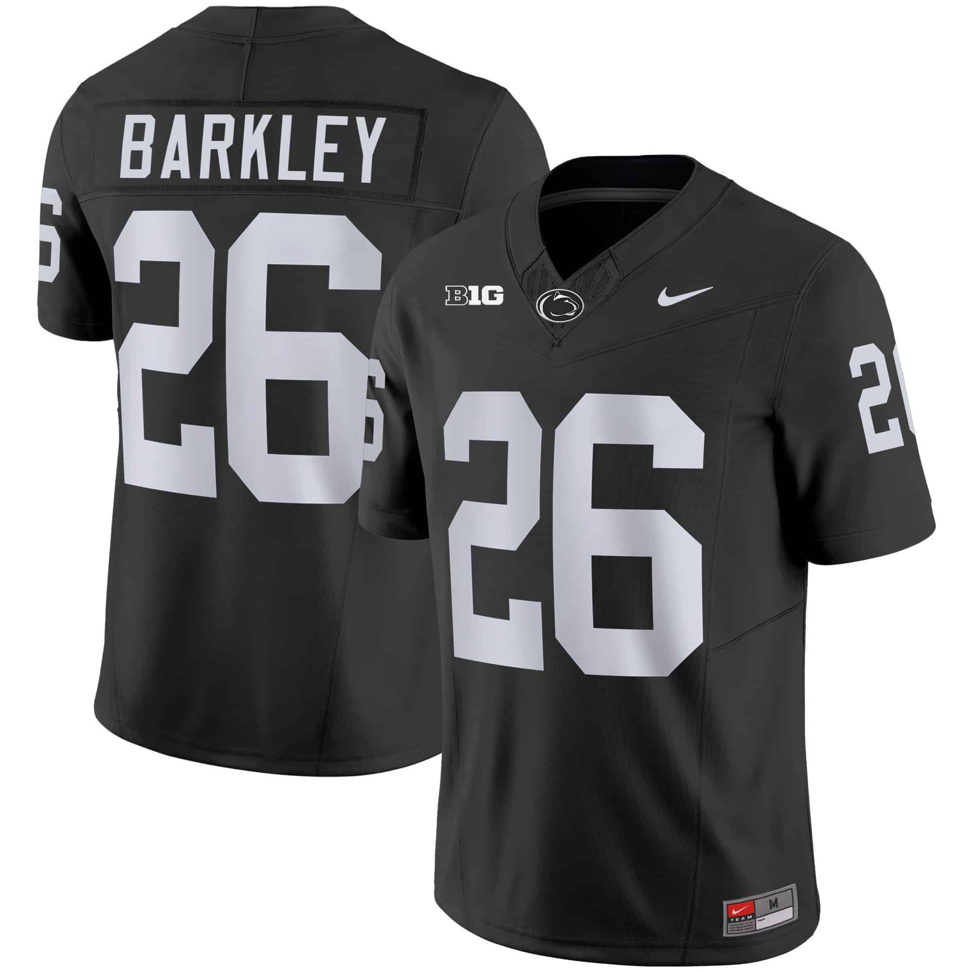 Men Penn State Nittany Lions #26 Barkley Black 2024 Nike Vapor Limited NCAA Jersey style 1->indianapolis colts->NFL Jersey